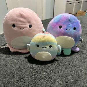 Squishmallows Trio of Sealife Squishmallows